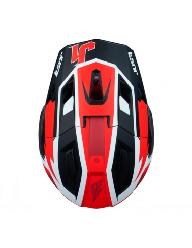 CASCO J40 FLASH RED/WHITE/BLACK MATT...