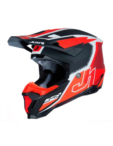 CASCO J40 FLASH RED/WHITE/BLACK MATT...