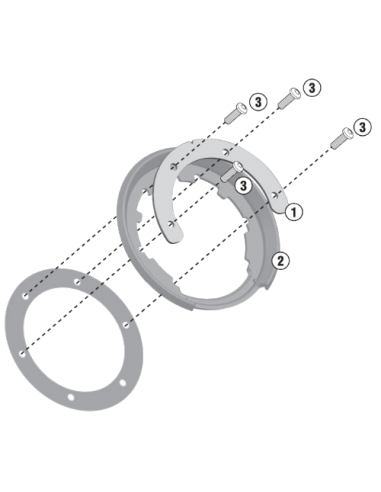 Adaptador p/ bolsos tanklock - ktm /...