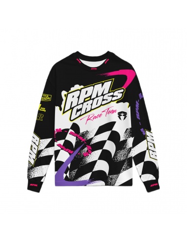 REMERA RPMCROSS OVERSIZE VINTAGE NEGRA