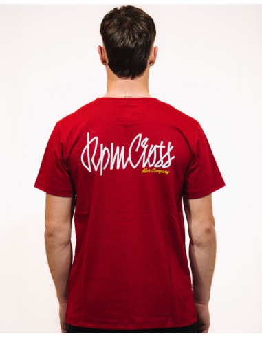 REMERA RPMCROSS - LETRAS . BORDO
