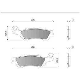 PASTILLA DE FRENO TRAS YZ...