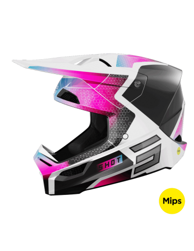 SHOT Race Phaser Black Blue Pink Pearly