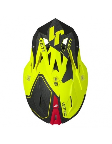 CASCO JUST1 J18 VERTIGO RED/GREY FLUO...